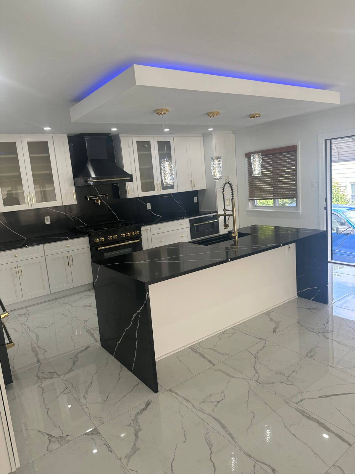 Contemporary Princeton Kitchen with LED Accent Lighting
