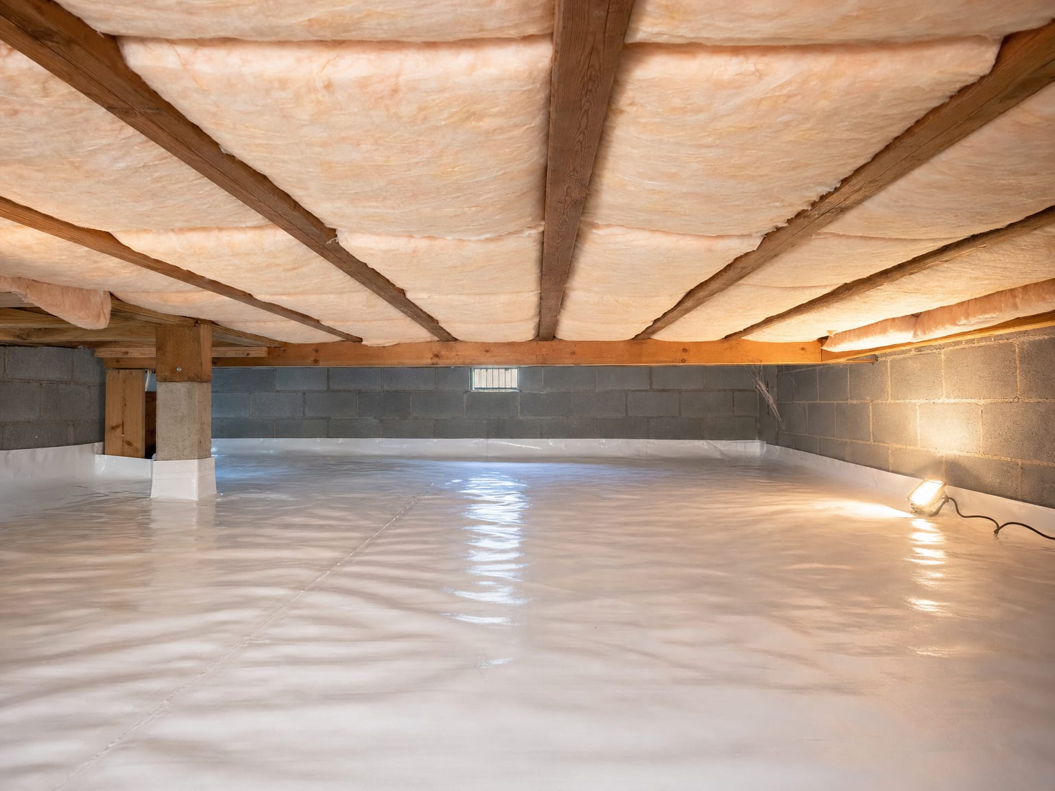 New wood stud framing and fresh drywall sheets partially installed on a residential interior wall during rebuild phase